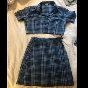 Brandy Melville plaid assemble